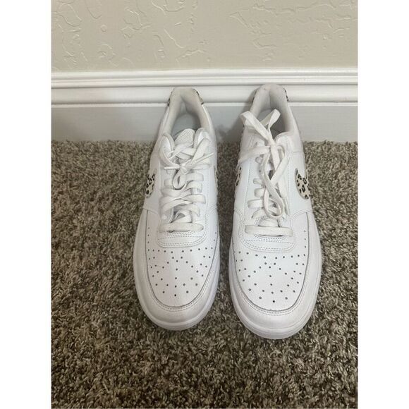 Nike Court Vision Low Leopard Swoosh DD9665100 Size 12 - Picture 2 of 9